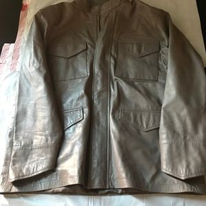 Custom made leather jacket XL Rock & Roll Varvatos
